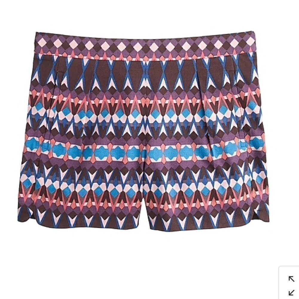 J.Crew Crafted gemstone cotton pique shorts